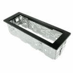 Einbaurahmen für 12-fach CAN-Tastatur, mittig, mit DIN-Schacht