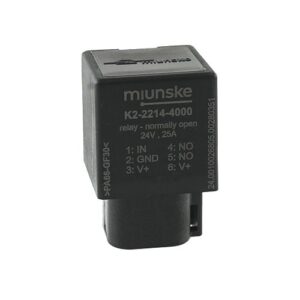 Relais 24V, 25A, Schließer, mit Diode, IP68mit Deutschstecker