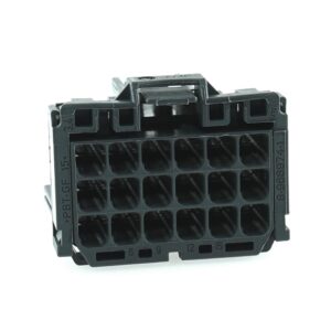 MCP socket housing, 18-pole (3x6), coding A, grey