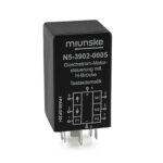 DC Engine Control with H-bridge, 9-30V, 10A, adjustable option for monitoring the cut-off current, latching switch