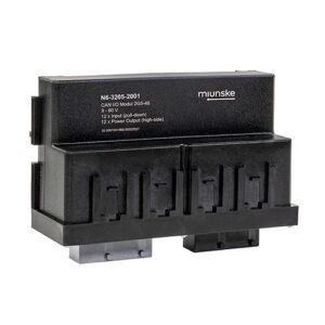 CANopen I/O-Modul 2G5-48, 9-60V, 12 x Input (pull-down), 12 x Power Output (high-side), mit Kunststoffdeckel