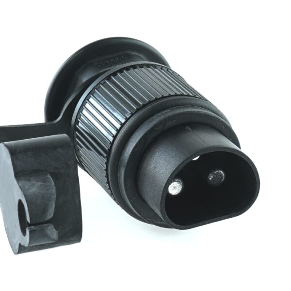Stecker 3-polig, 6-24V, Crimpkotakte 6mm², Kabelverschraubung PG11