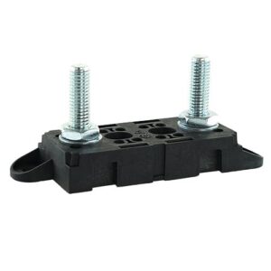 Universal-Sicherungshalter M10, 61mm, mit Laschen, mit flachen Muttern