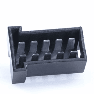 JPT-Male Connector, 10-pole (2x5), PFT, Coding A, black