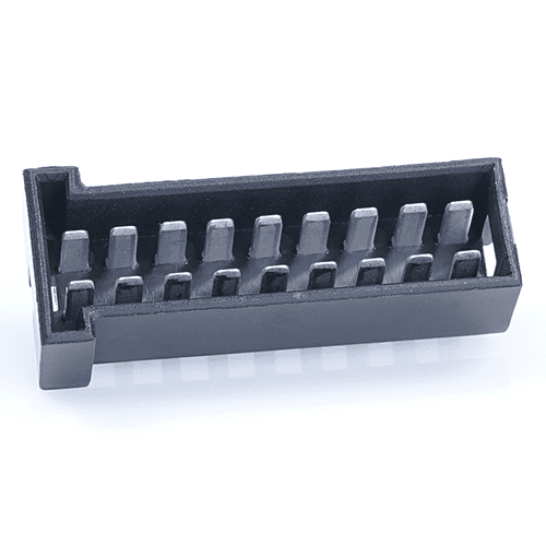 JPT-Male Connector, 18-pole (2x9), PFT, Coding A, black