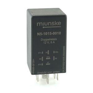 Doppelrelais 12V, 8/8A, 2Wechsler mit 1 Spule, zwangsgeführte Kontakte