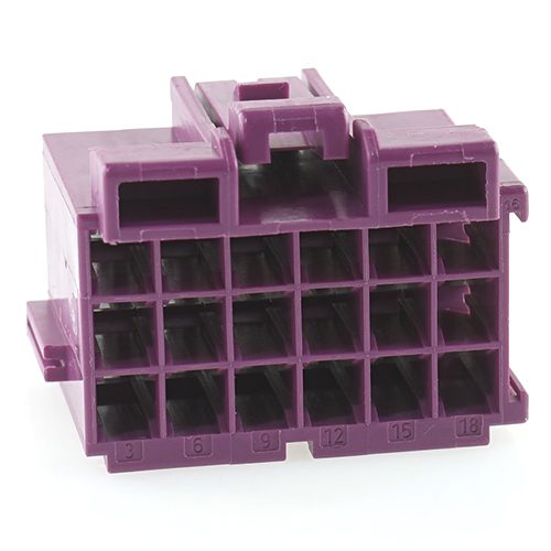 junior-power-timer housing 18-pole (3x6), violet