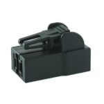 Power Connector, female holder, 2way, black