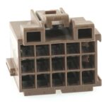 junior power timer housing, 15-pole (3×5), brown