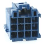 junior power timer housing, 12-pole (3×4), blue