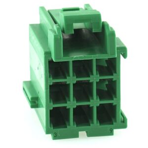 Junior-Power Timer Buchsengehäuse, 9-polig (3x3), grün