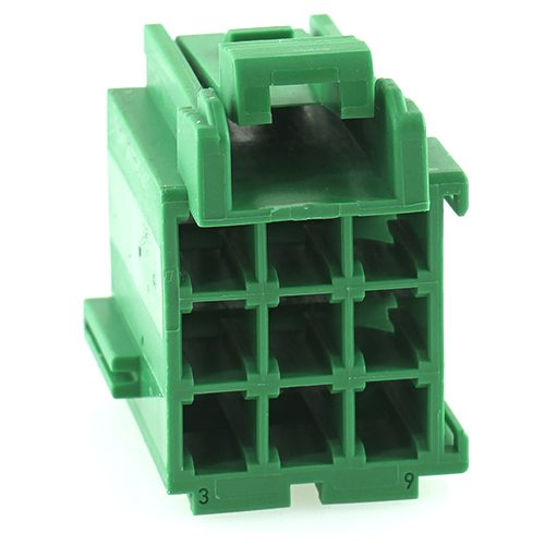 Junior-Power Timer Buchsengehäuse, 9-polig (3x3), grün