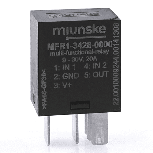 Multifunctional Relay, micro type, high-side, 20A, 9-30V, 2x input, solid state relay, parameterizable