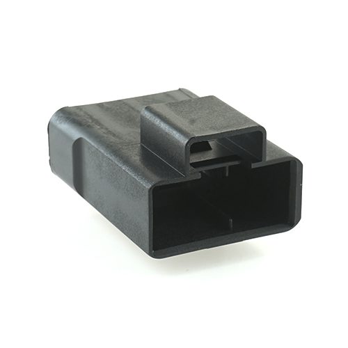 Power connector, male holder, 3way, black