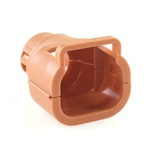 EVO-high voltage connector for use with TE HVA280 3P, straight, NW 13, orange