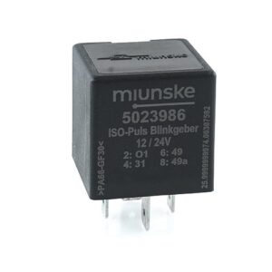 ISO-Puls Blinkgeber, 9-30V, 1x Leistungsausgang, 1x Kontrollausgang, frei parametrierbar mit miunske One-Wire Interface
