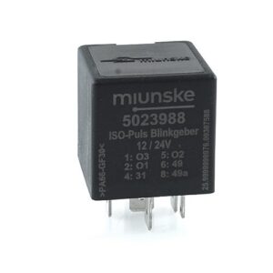 ISO-Puls Blinkgeber, 9-30V, 1x Leistungsausgang, 3x Kontrollausgang, frei parametrierbar mit miunske One-Wire Interface