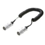 Wendelleitung 7-polig, 24V, mit 2 Steckern, Länge 4,5m ausgezogen