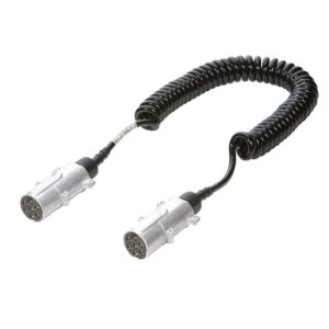 Wendelleitung 7-polig, 24V, mit 2 Steckern, Länge 4,5m ausgezogen