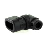 Wellrohranschluss für AMP Junior Timer Stecker, 90°, NW 7,5, 3-polig, CI08-90-AM3