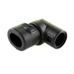 Wellrohranschluss für AMP Junior Timer Stecker, 90°, NW 10, 2-polig, CI12-90-AM2