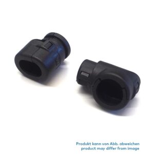 Wellrohranschluss für AMP Junior Timer Stecker, 90°, NW 10, 3-polig, CI12-90-AM3
