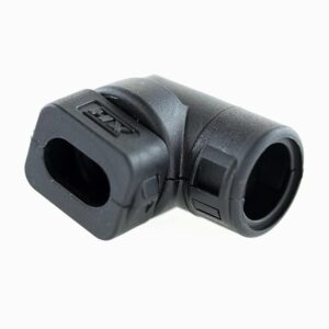 Hinged Connector to Conduit, KOSTAL, elbow 90°, NW 10, 2way, CI12-90-K2C