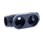 Wellrohranschluss-Set für DEUTSCH DRC50, 2 Halbschalen, 3-Wege-Wellrohrverbindung 2 x NW22, 1 x NW10