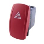 Multi Circuit Switch, 12V, Contura V, LED 1 red, symbol “hazard warning”