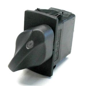 on-off Doppel-Drehschalter 12V/20A, Contura V, LED 1 rot, Linse weiß