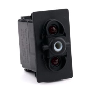 on-off Switch 12V/20A, for Contura II,III,IV,V, LED 1 red, LED 2 red
