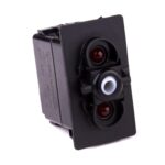 off<on Taster, 12V/20A, for Contura II,III,IV,V, LED 1 rot, LED 2 rot
