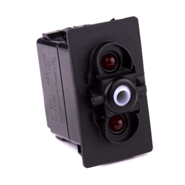 off<on Taster, 12V/20A, for Contura II,III,IV,V, LED 1 rot, LED 2 rot