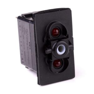 on-off-on Schalter, 12V/20A, für Contura II,III, IV,V, LED 1 rot, LED 2 rot, mit Flächendichtung