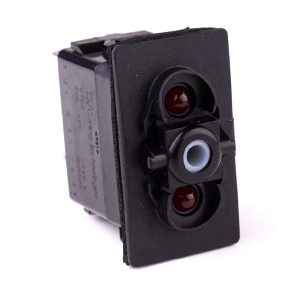 on>off-on Switch/Momentary Switch, 12V/20A, for Contura II, III, IV,V, LED 1 red, LED 2 red, with panel seal