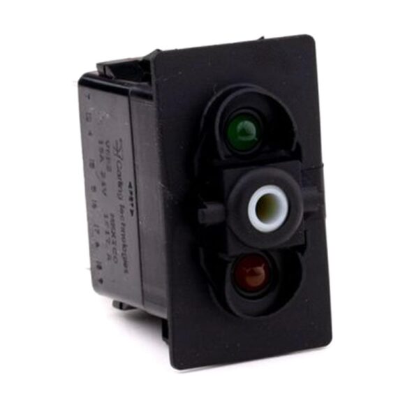 on>off<on Momentary Switch, 24V/15A, for Contura II, III, IV, V, LED 1 superbright green, LED 2 amber