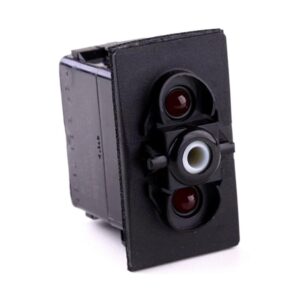 on>off<on Taster, 12V/20A, für Contura II, III, IV, V, LED 1 rot, LED 2 rot, mit Flächendichtung