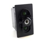 on-off Doppelschalter, 24V/15A, für Contura II,III,IV,V, LED 1 grün hell, LED 2 grün hell