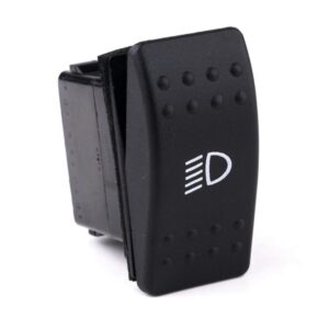 on-off Doppelschalter, 24V/15A, Contura II, ohne Lampe/LED, ohne Linse, Symbol "Abblendlicht", mit Flächendichtung