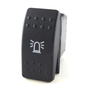 on-off Doppelschalter, 24V/15A, Contura II, ohne Lampe/LED, ohne Linse, Symbol "Rundumkennleuchte", mit Flächendichtung