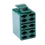 Steckhülsengehäuse, 10-polig, grün