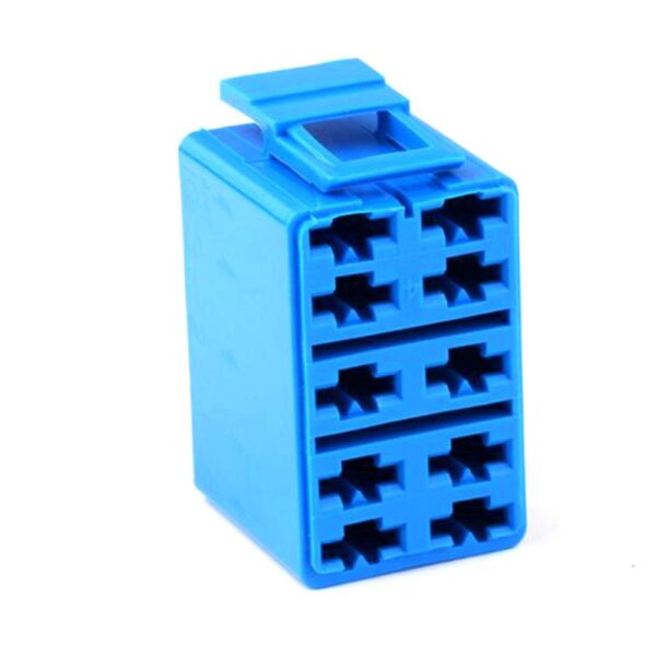 Steckhülsengehäuse, 10-polig, blau