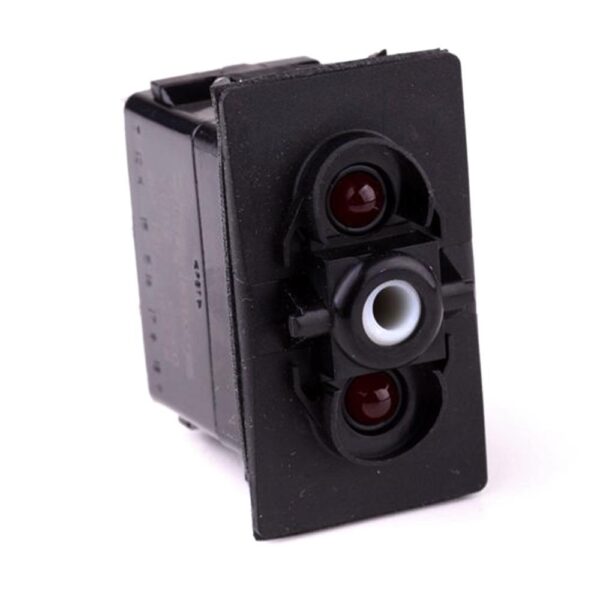 on-on-off Double Switch, 12V/20A, for Contura II,III,IV,V, LED 1 red, LED 2 red, with panel seal