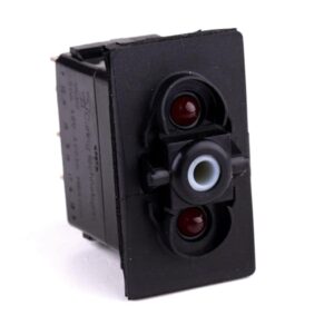 on>off<on Doppeltaster, 12V/20A, für Contura II,III,IV,V, LED 1 rot, LED 2 rot, mit Flächendichtung