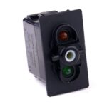 on>off<on Doppeltaster, 12V/20A, für Contura II,III,IV,V, LED 1 gelb, LED 2 grün hell