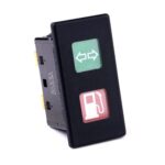 Kontrollleuchte 12V, 2 Glühlampen, Linse grün/gelb, Symbole „Blinker/Tank“