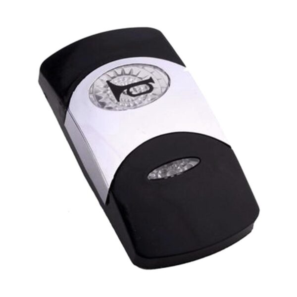 Actuator Contura VI, black, bright chrome plated, high insert, oval lens and bar lens clear, symbol "horn"