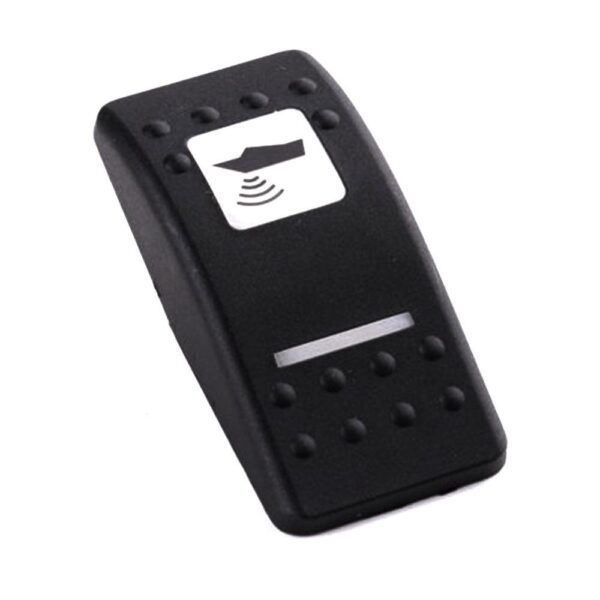 Wippe Contura II, schwarz, quadratische und schmale Linse weiß, Symbol "Echolot"