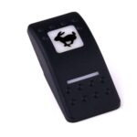 Wippe Contura II, schwarz, quadratische und schmale Linse weiß, Symbol "Hase (schnell)"