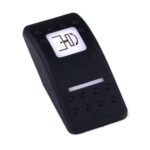 Wippe Contura II, schwarz, quadratische und schmale Linse weiß, Symbol „Kopf schwenken“